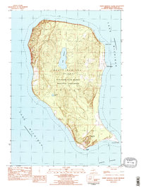 North Manitou Island 1983 topographic map thumbnail