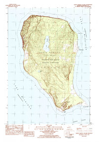 North Manitou Island 1983 topographic map thumbnail