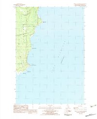 Point Aux Barques 1983 topographic map thumbnail