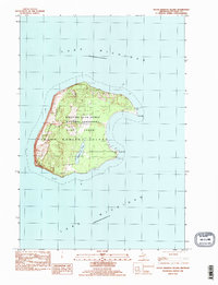 South Manitou Island 1983 topographic map thumbnail