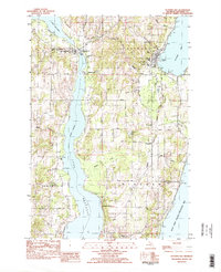 Suttons Bay 1983 topographic map thumbnail