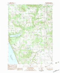 Town Corners 1983 topographic map thumbnail