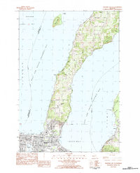Traverse City SE 1983 topographic map thumbnail