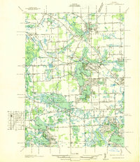 Clarkston 1936 topographic map thumbnail