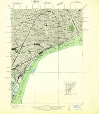 Detroit 1937 topographic map thumbnail