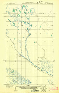Driggs Lake NE 1931 topographic map thumbnail