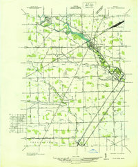 Flat Rock 1936 topographic map thumbnail