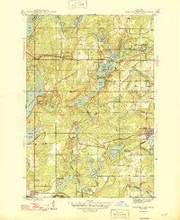 Fortune Lakes 1946 topographic map thumbnail