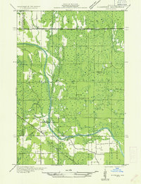 Gladstone NW 1932 topographic map thumbnail
