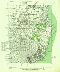 Grosse Pointe 1936 topographic map thumbnail