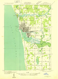 Ludington 1932 topographic map thumbnail