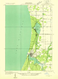 Ludington SW topographic map thumbnail