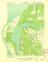 Manistee SW topographic map thumbnail