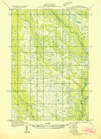 Manistique River NE topographic map thumbnail