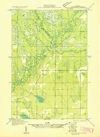 Manistique River SE topographic map thumbnail