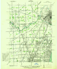 Mt Clemens 1936 topographic map thumbnail