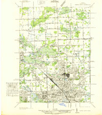 Pontiac North 1936 topographic map preview