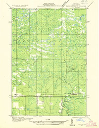 Rapid River NE 1932 topographic map thumbnail