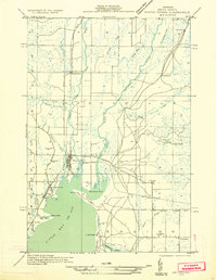 Rapid River NW 1932 topographic map thumbnail