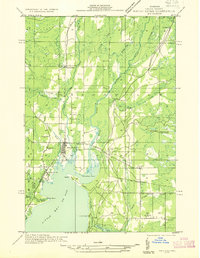 Rapid River NW 1932 topographic map thumbnail