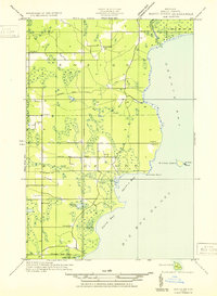 Rapid River SE 1932 topographic map thumbnail
