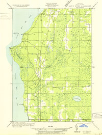Rapid River SW 1932 topographic map thumbnail