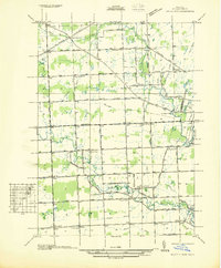 Rattle Run 1936 topographic map thumbnail