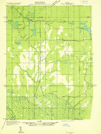 Seney NW 1931 topographic map thumbnail