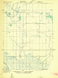 Seney NW 1931 topographic map thumbnail