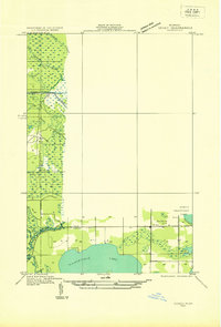 Seney SE topographic map thumbnail