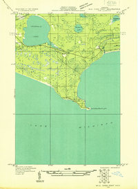 Seul Choix Point NW topographic map thumbnail