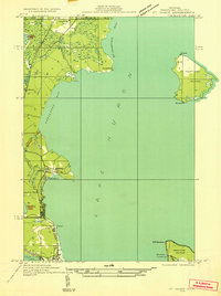 St Ignace NW 1931 topographic map thumbnail