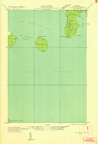 St Ignace NE topographic map thumbnail