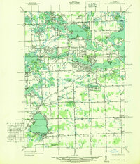 Walled Lake 1936 topographic map thumbnail