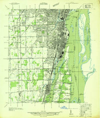 Wyandotte 1936 topographic map thumbnail
