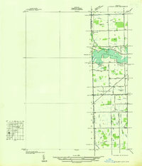 Ypsilanti East 1936 topographic map thumbnail