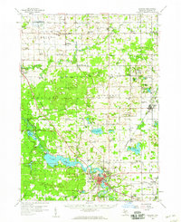 Allegan 1958 topographic map thumbnail