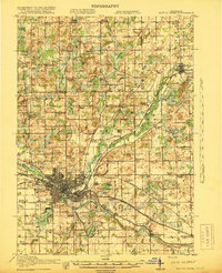 Battle Creek 1918 topographic map thumbnail