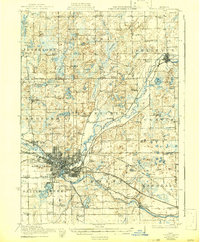 Battle Creek 1918 topographic map thumbnail