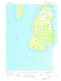 Beaver Island 1956 topographic map thumbnail