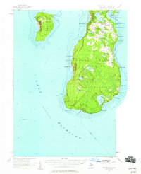 Beaver Island 1956 topographic map thumbnail