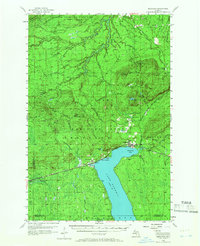 Bergland 1956 topographic map thumbnail