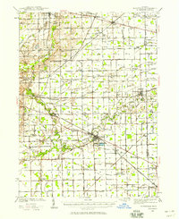 Blissfield 1939 topographic map thumbnail