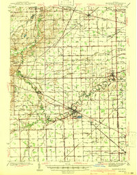 Blissfield 1941 topographic map thumbnail