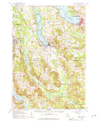Boyne City 1961 topographic map thumbnail