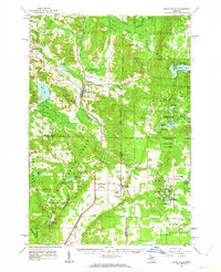 Boyne Falls 1961 topographic map thumbnail