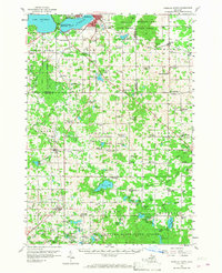 Cadillac South 1957 topographic map thumbnail