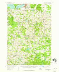 Cadillac South 1957 topographic map thumbnail