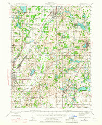 Cassopolis 1945 topographic map thumbnail