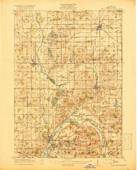 Cedar Springs 1918 topographic map thumbnail